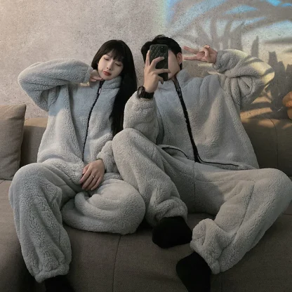 Cozy Comfort Fleece Pajama Set - Image 5