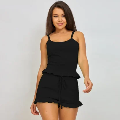 Casual Knitted Sleepwear Set