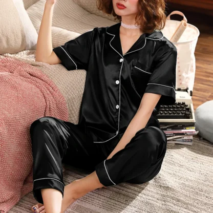 Casual Chic Lounge Pajama Set - Image 2