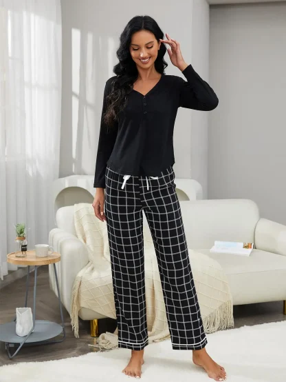 Classic Striped Long Sleeve PJs Set - Image 5