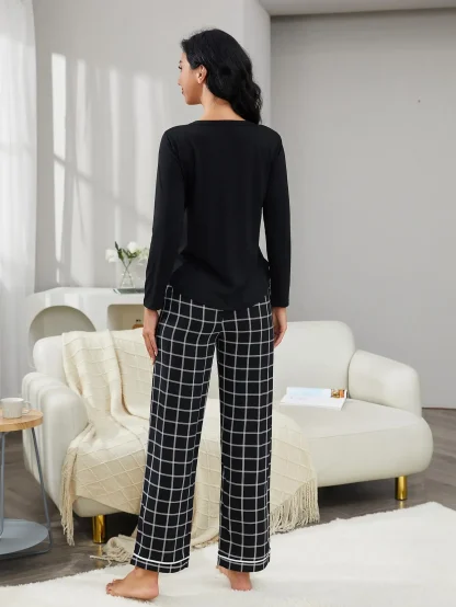 Classic Striped Long Sleeve PJs Set - Image 2