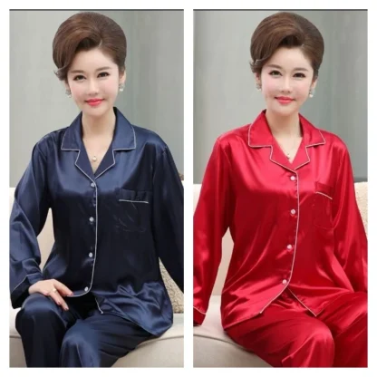 Luxury Long Sleeve PJs Set - Image 2