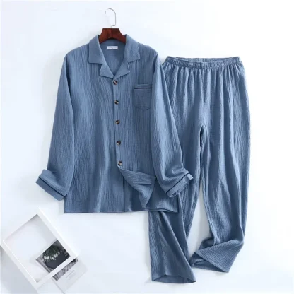 Dusk Delight Button-Up Nightwear - Image 3