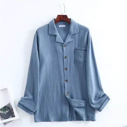 Dusk Delight Button-Up Nightwear - Image 4