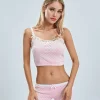 Cute Ribbon Crop Top Sleepwear Set - Image 5