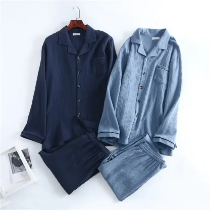 Dusk Delight Button-Up Nightwear - Image 2