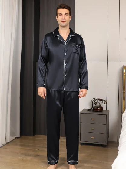 Two-Piece Long Pajama Set - Image 3