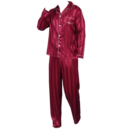 Casual Striped Long Pajama Sets - Image 5