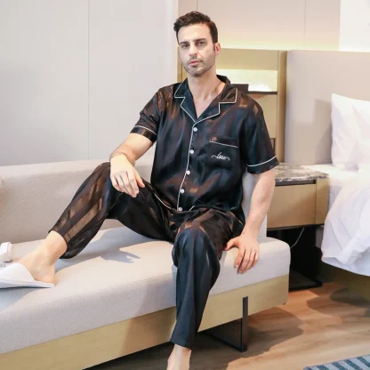 Comfy Striped Matching Pajama Set - Image 2