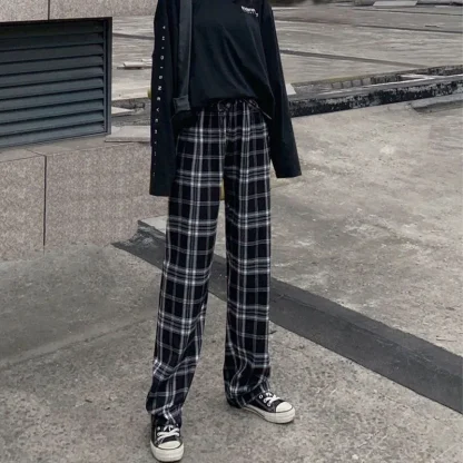 Oversized Checkered Pajama - Image 4