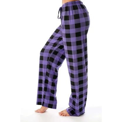 Plaid Elastic Waist Pajama - Image 2