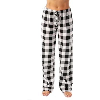 Plaid Elastic Waist Pajama - Image 5