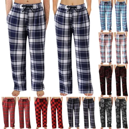 Relaxed Fit Checkered Pajama - Image 6