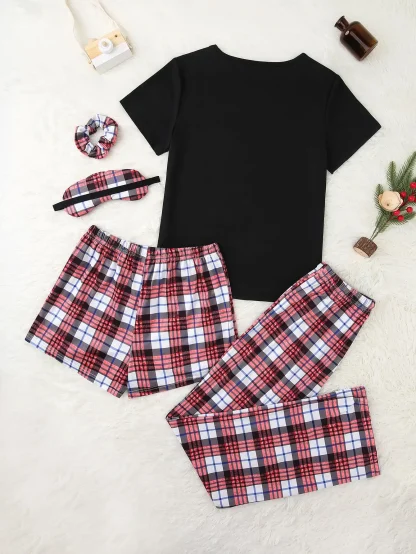 O-Neck Pajama Set