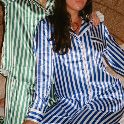 Christmas Striped Pajama Set - Image 4