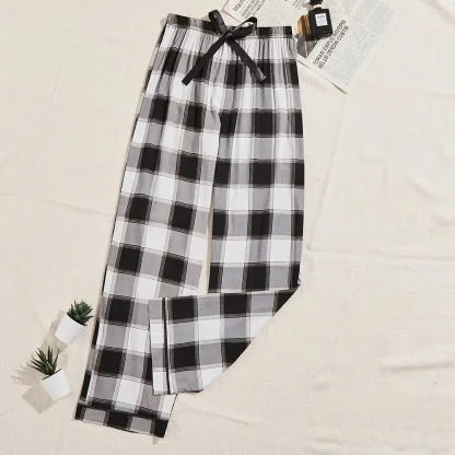 Plaid Wide-Leg Pajama - Image 2