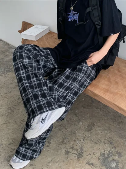 Trendy Plaid Nightwear - Image 3