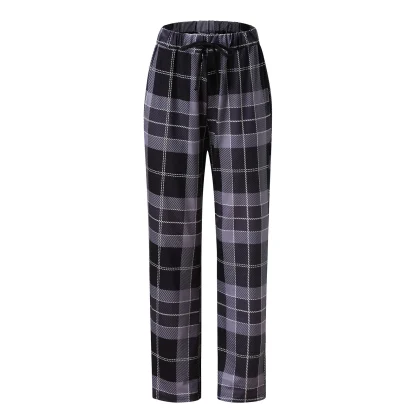 Relaxed Fit Checkered Pajama - Image 5