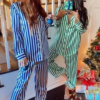 Christmas Striped Pajama Set - Image 2