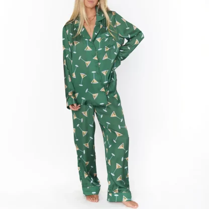 Christmas Striped Pajama Set