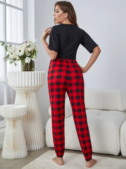 Elastic Waist Homewear Pajamas - Image 2