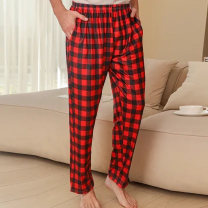 Checkered Print Oversized Pajamas
