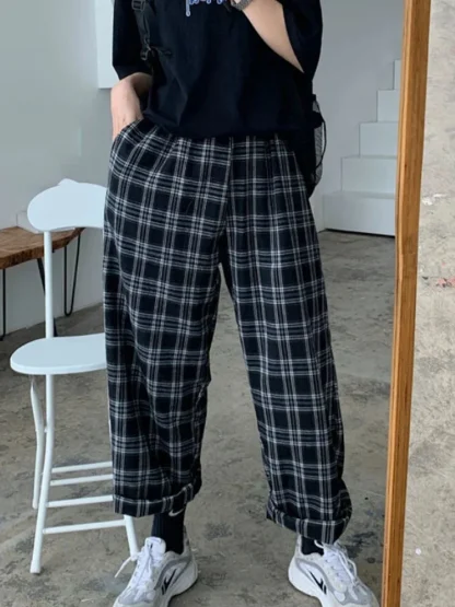 Trendy Plaid Nightwear - Image 4