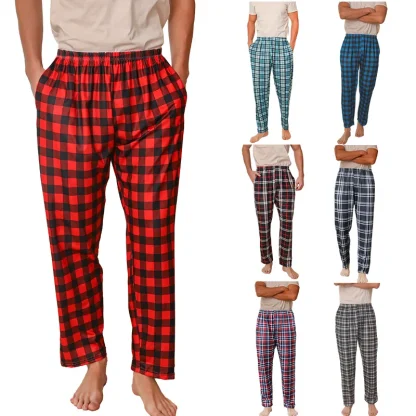 Checkered Print Oversized Pajamas - Image 6