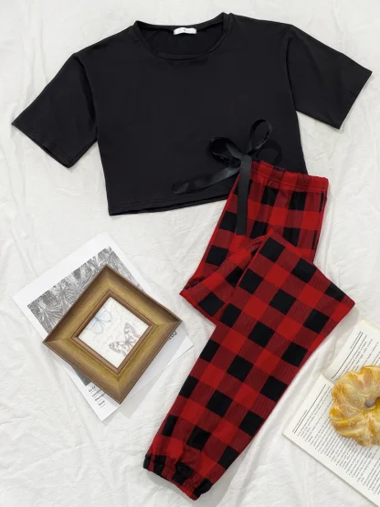 Elastic Waist Homewear Pajamas - Image 4