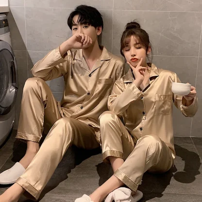 Stylish Solid Color PJ's - Image 6