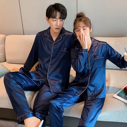 Stylish Solid Color PJ's - Image 2