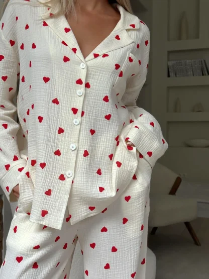 Stylish Love Print Nightwear - Image 3