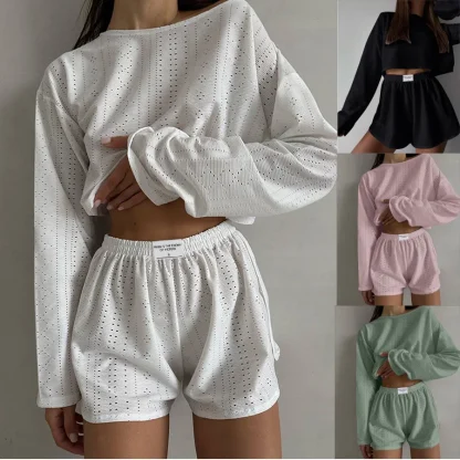 Relaxed Fit Long Sleeve Sleepwear - Image 6