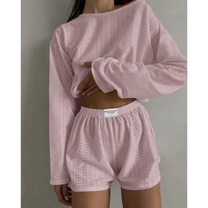 Relaxed Fit Long Sleeve Sleepwear - Image 4