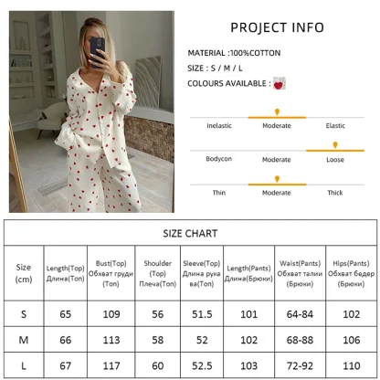 Stylish Love Print Nightwear - Image 7