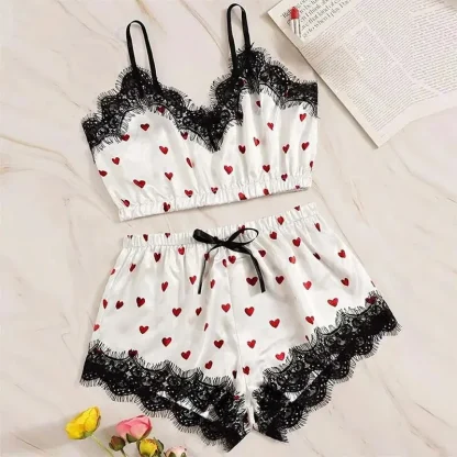 V-Neck Lace Pajama - Image 2