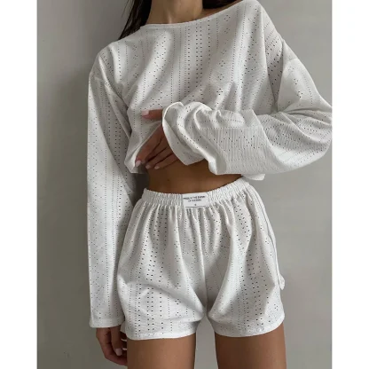 Relaxed Fit Long Sleeve Sleepwear - Image 5