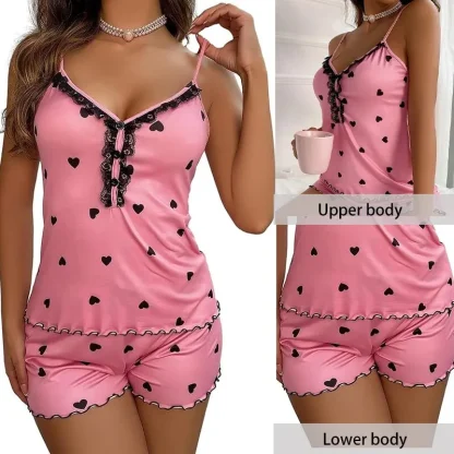Elegant Deep V-Neck Pajama - Image 2