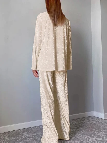 Lapel Elegance Sleepwear - Image 4