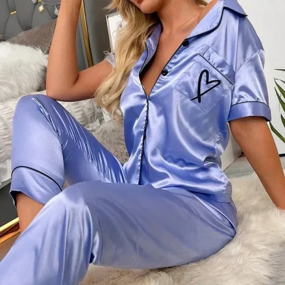 Button Down Heart Pj's - Image 3