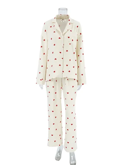 Stylish Love Print Nightwear - Image 5