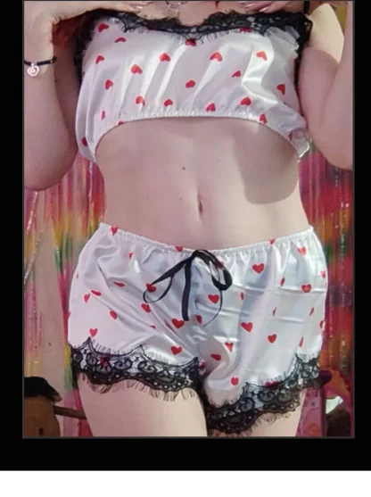 V-Neck Lace Pajama - Image 4
