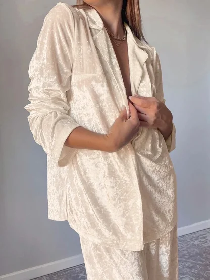 Lapel Elegance Sleepwear - Image 3