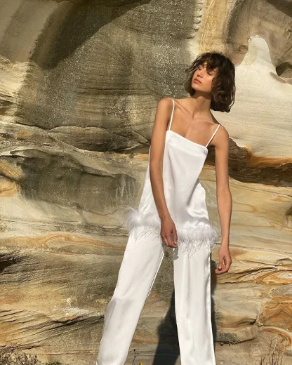 Sleek Spaghetti Strap Pajamas