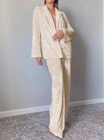 Lapel Elegance Sleepwear