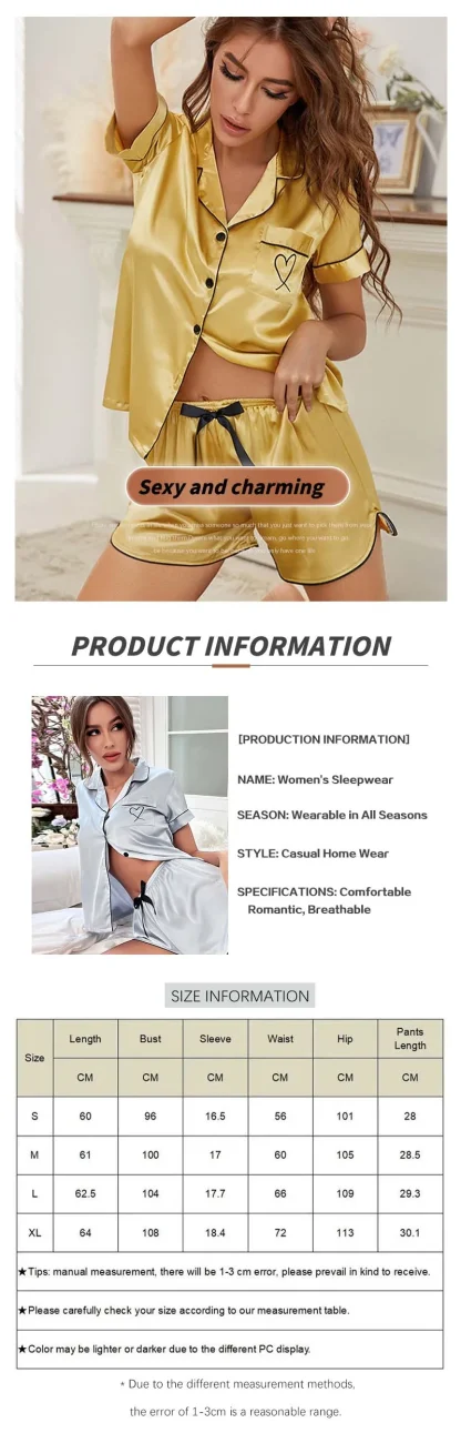 Stylish Summer Short Pajamas - Image 7