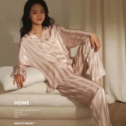 Luxurious Striped Pajama - Image 5