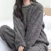 Autumn Cozy Ribbed Pajama - Image 5