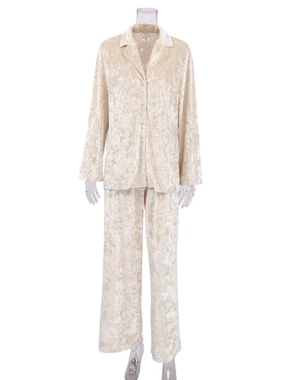 Lapel Elegance Sleepwear - Image 5