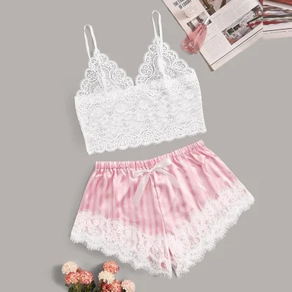 Sleeveless Lace Sleepwear - Image 5